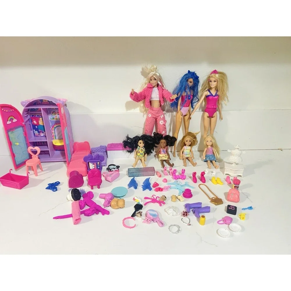 Lot‎ Of Barbie Dolls And Accessories